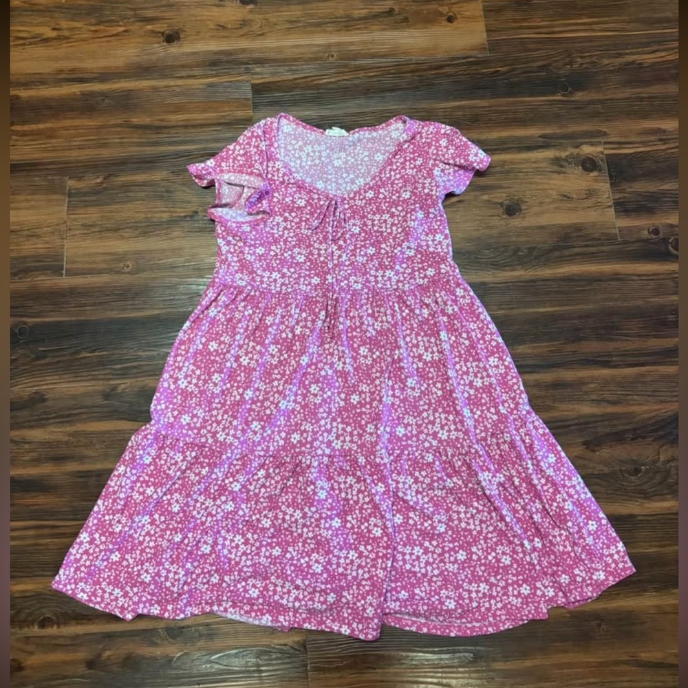 Size XL See You Monday Pink Floral Skater Dress